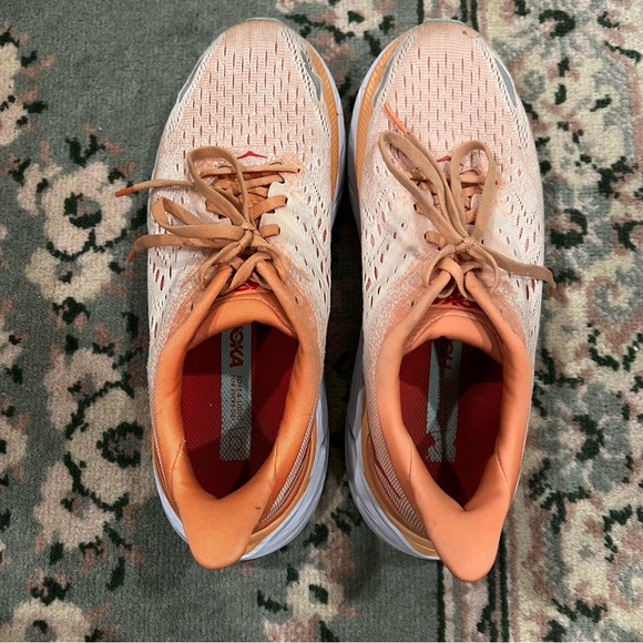 HOKA Clifton 8 Women's Orange Running Shoe Sneakers Z5752 Size 9B - Picture 3 of 11